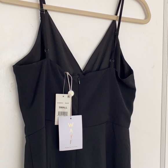WAYF Black Slit Leg Jumpsuit NWTs - Picture 5 of 5